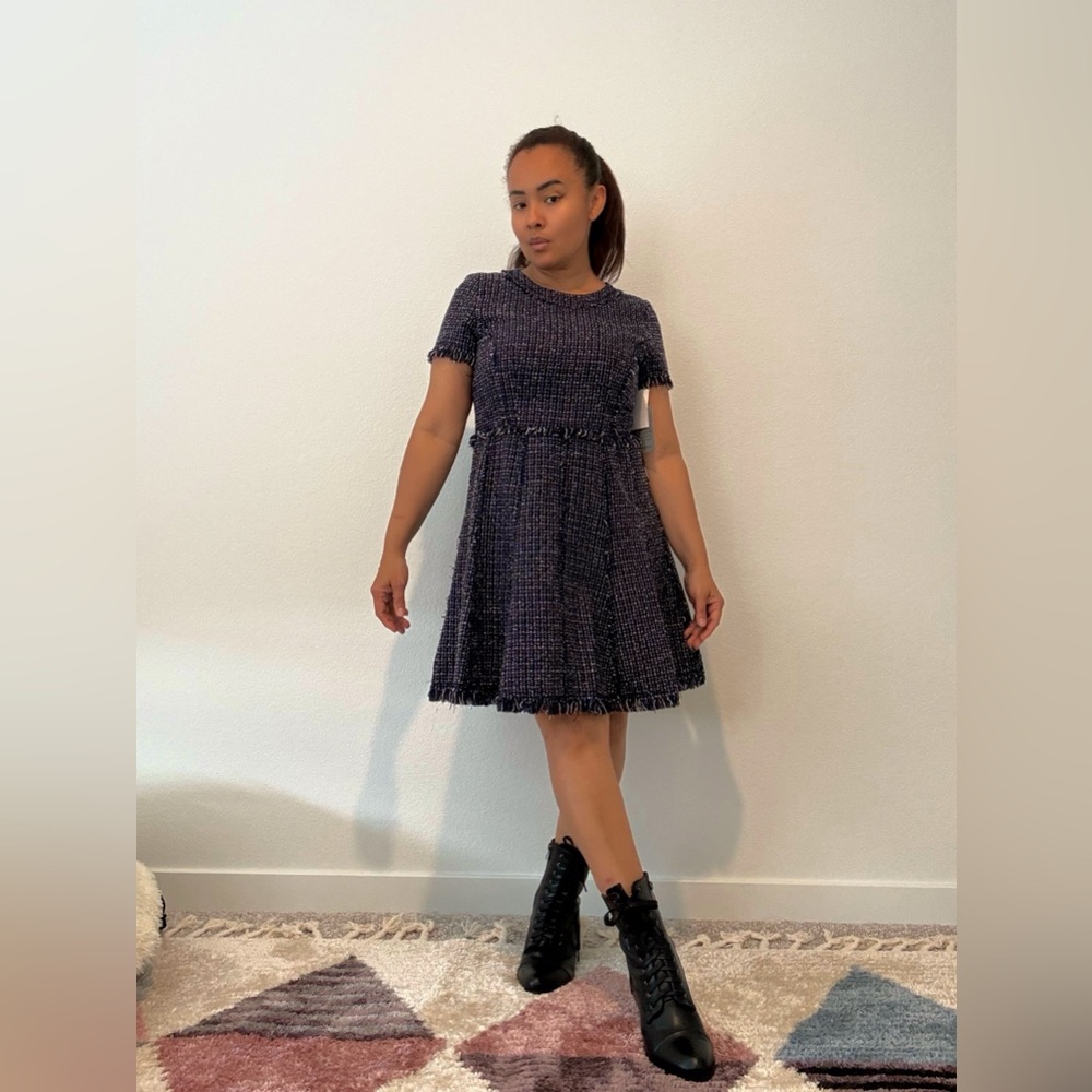 Eliza J Black Tweed Mini Dress - Picture 8 of 11